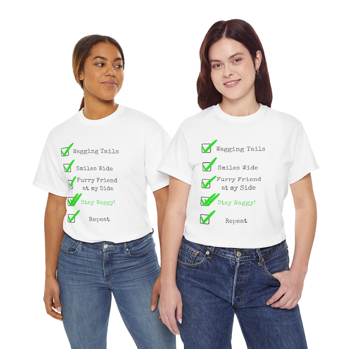Stay Waggy! Checklist T-Shirt
