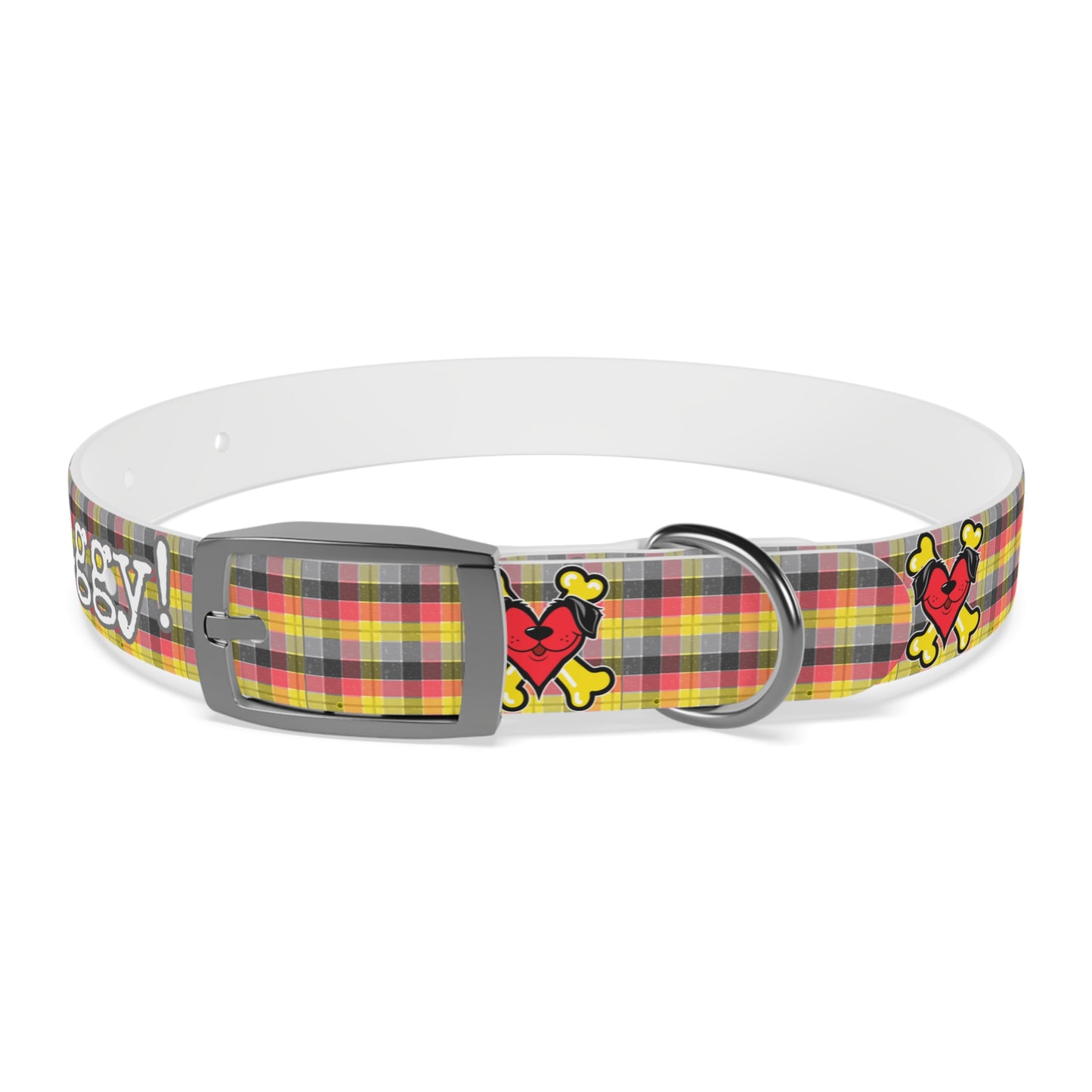 Stay Waggy! Plaid Dog Collar
