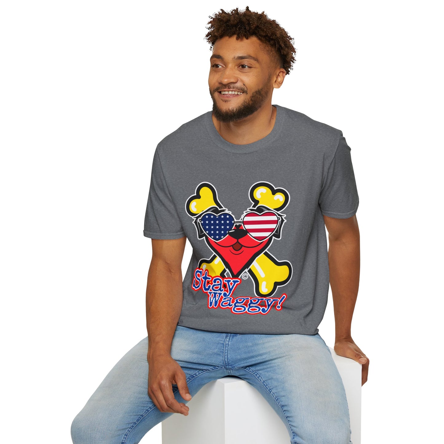 Patriotic Dog Lover Tee - Stay Waggy!