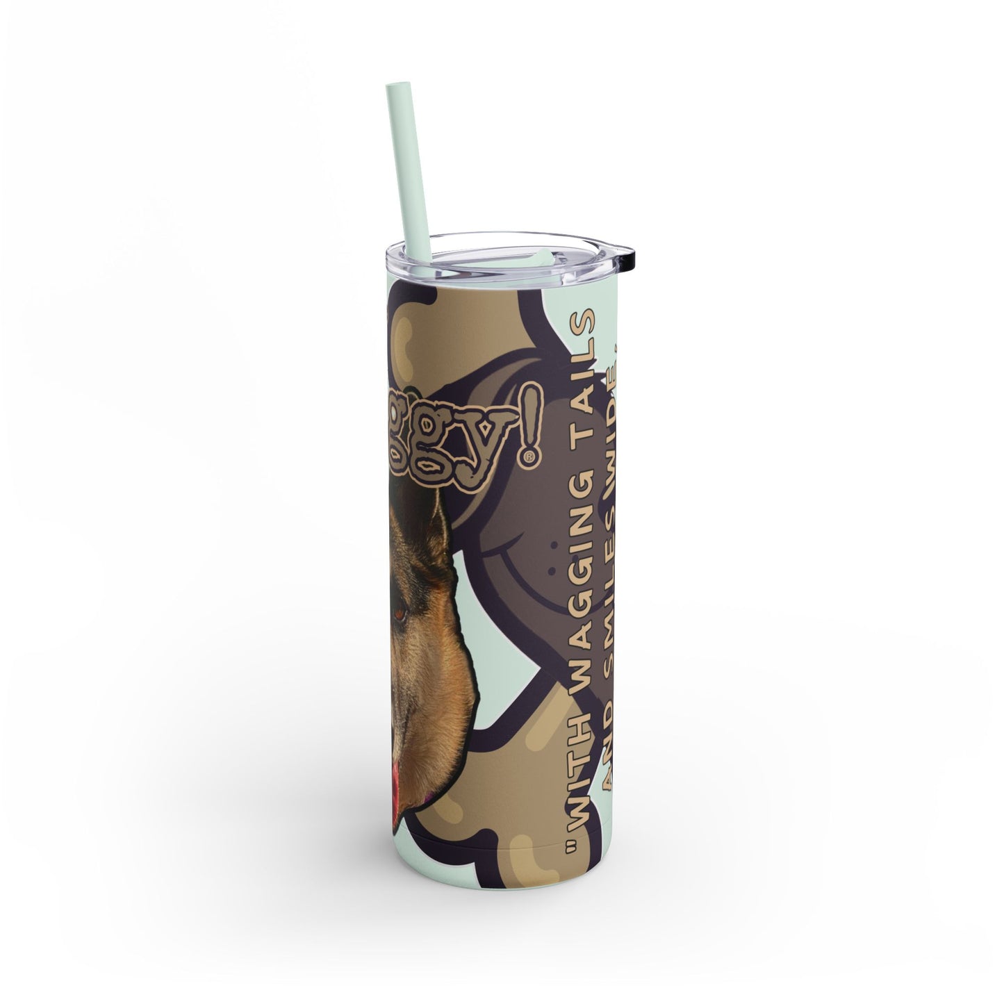 German Shepherd Husky Mix Tumbler- Stay Waggy!