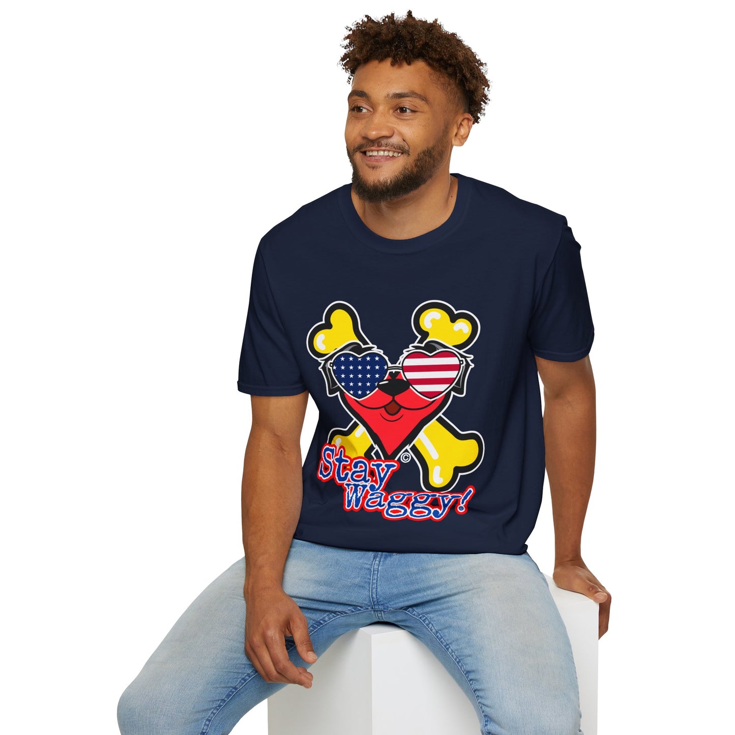 Patriotic Dog Lover Tee - Stay Waggy!
