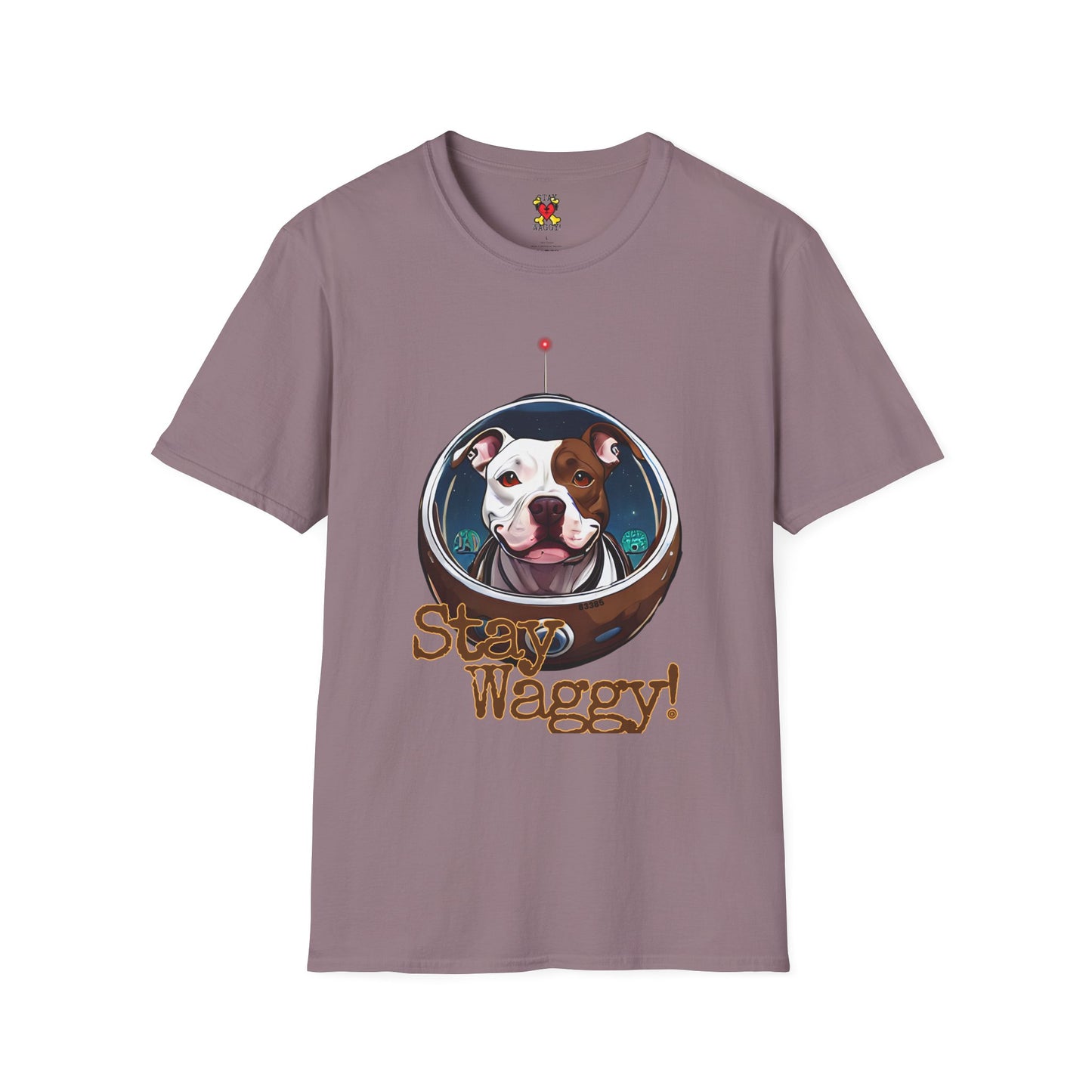 Playful Space Pitty T-Shirt - Stay Waggy!