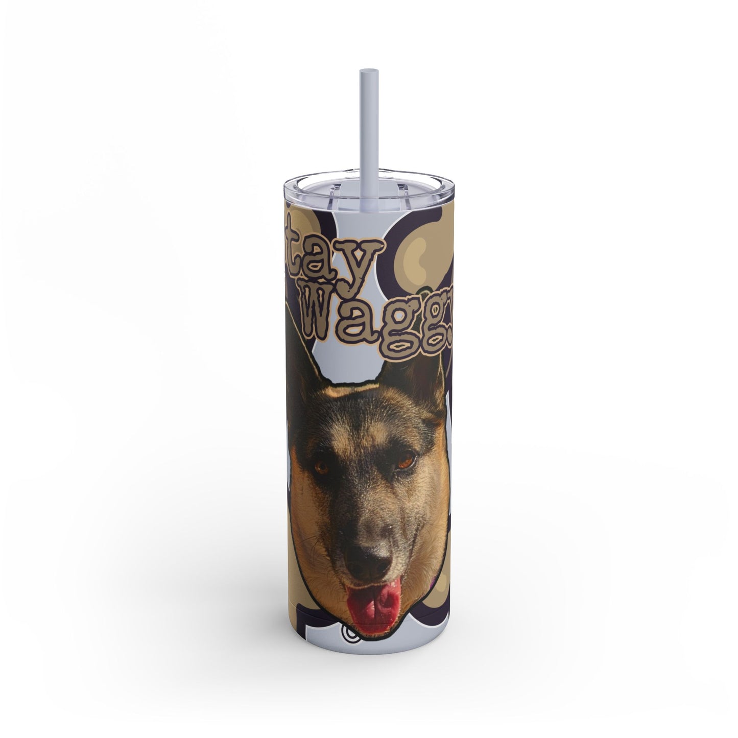 German Shepherd Husky Mix Tumbler- Stay Waggy!