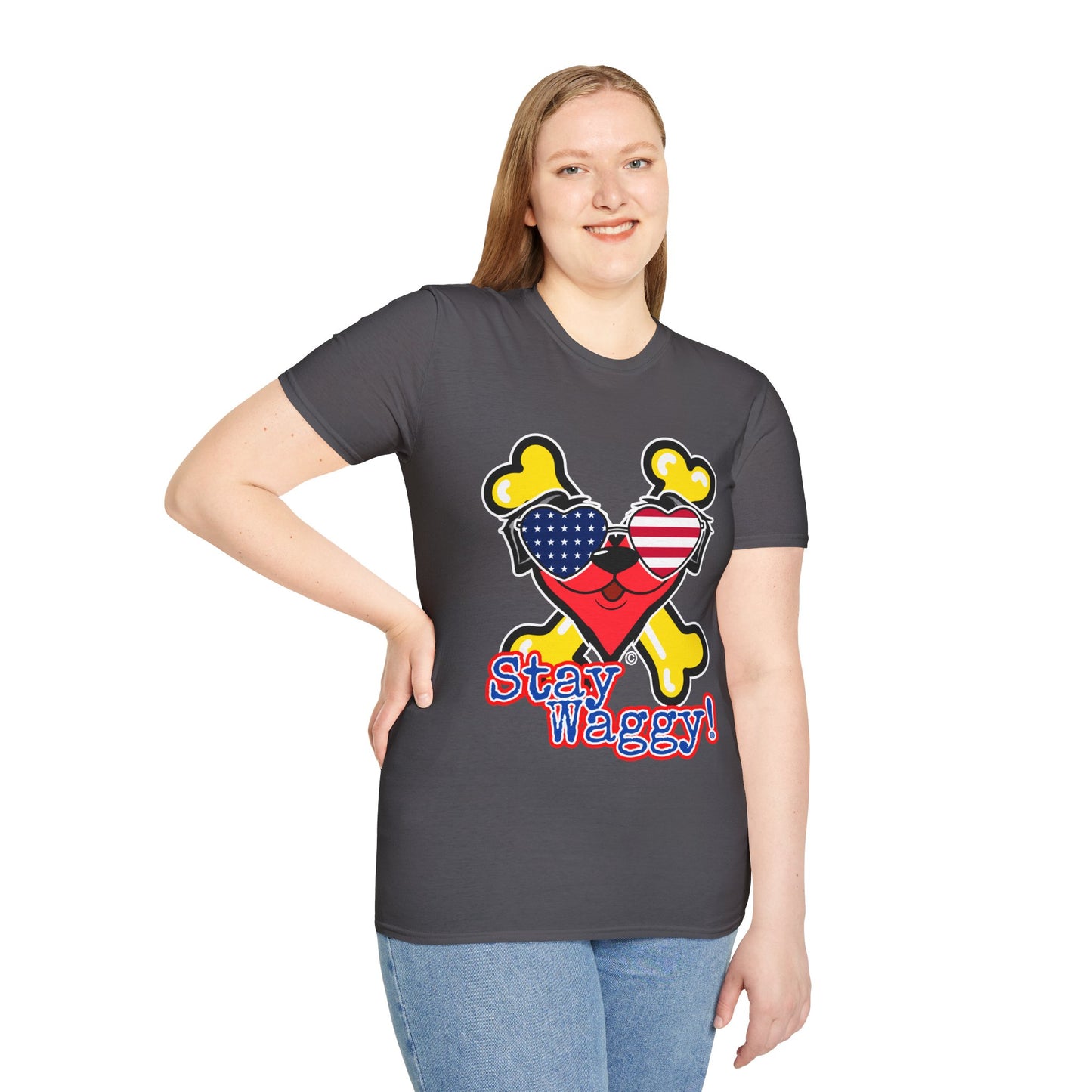 Patriotic Dog Lover Tee - Stay Waggy!