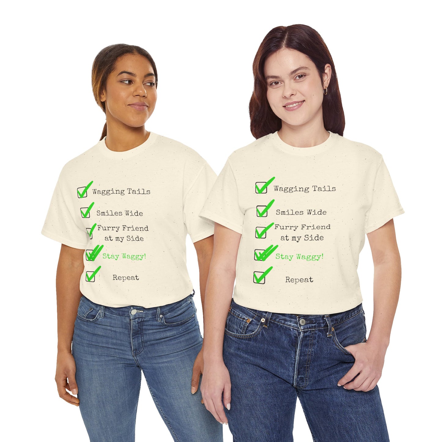 Stay Waggy! Checklist T-Shirt