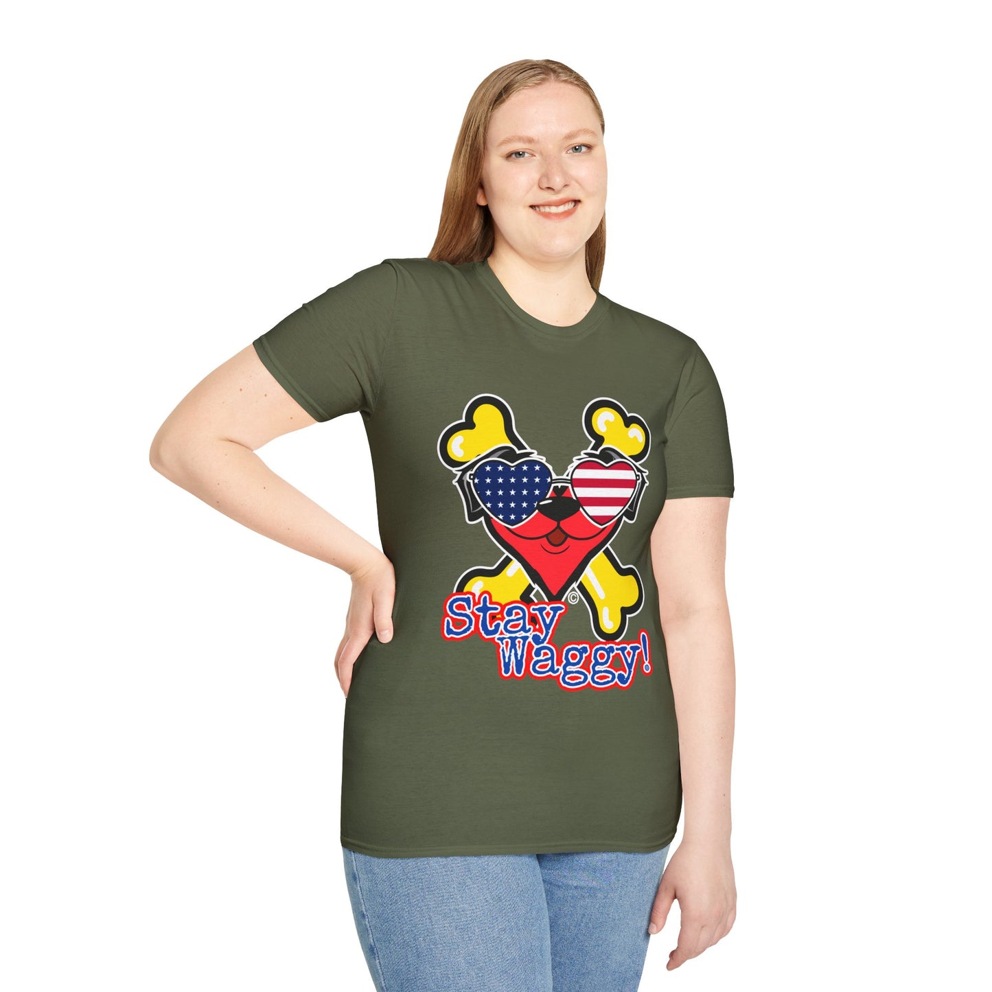 Patriotic Dog Lover Tee - Stay Waggy!