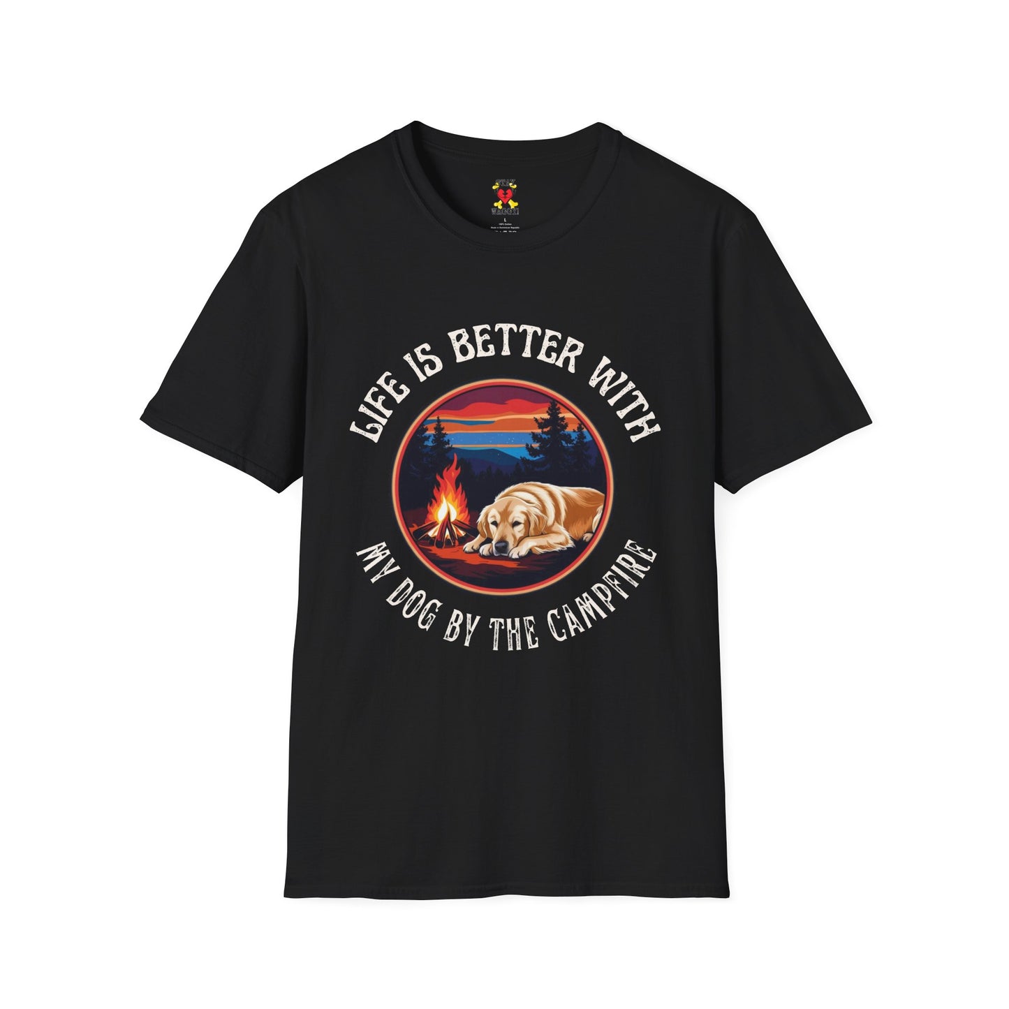 Camping is better with my Dog T-Shirt - Stay Waggy!