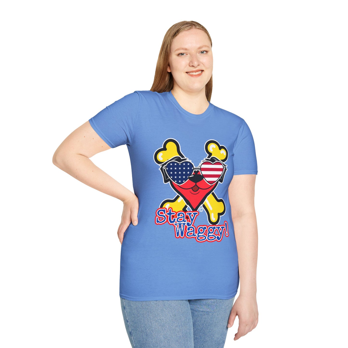 Patriotic Dog Lover Tee - Stay Waggy!