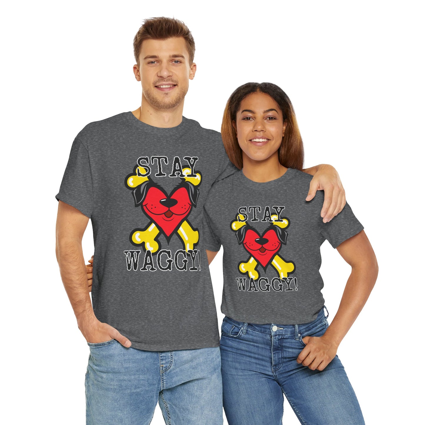 Stay Waggy! Logo T-Shirt for Dog Lovers