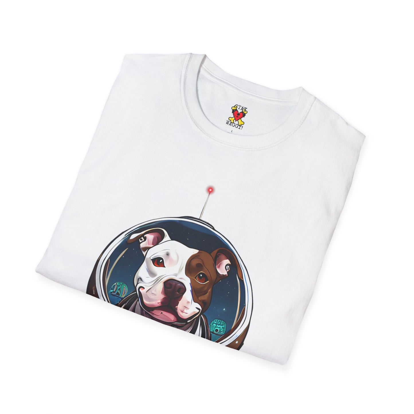 Playful Space Pitty T-Shirt - Stay Waggy!