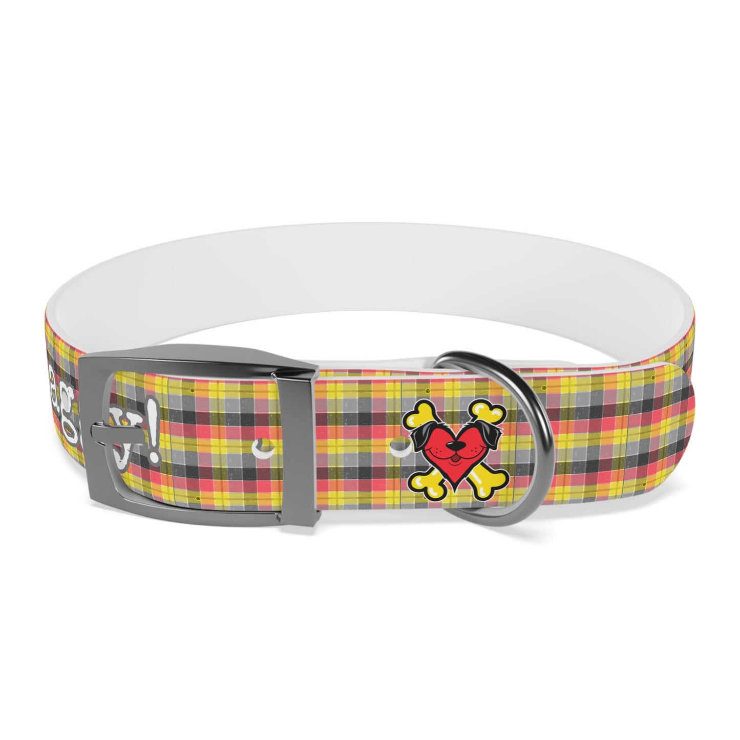 Stay Waggy! Plaid Dog Collar