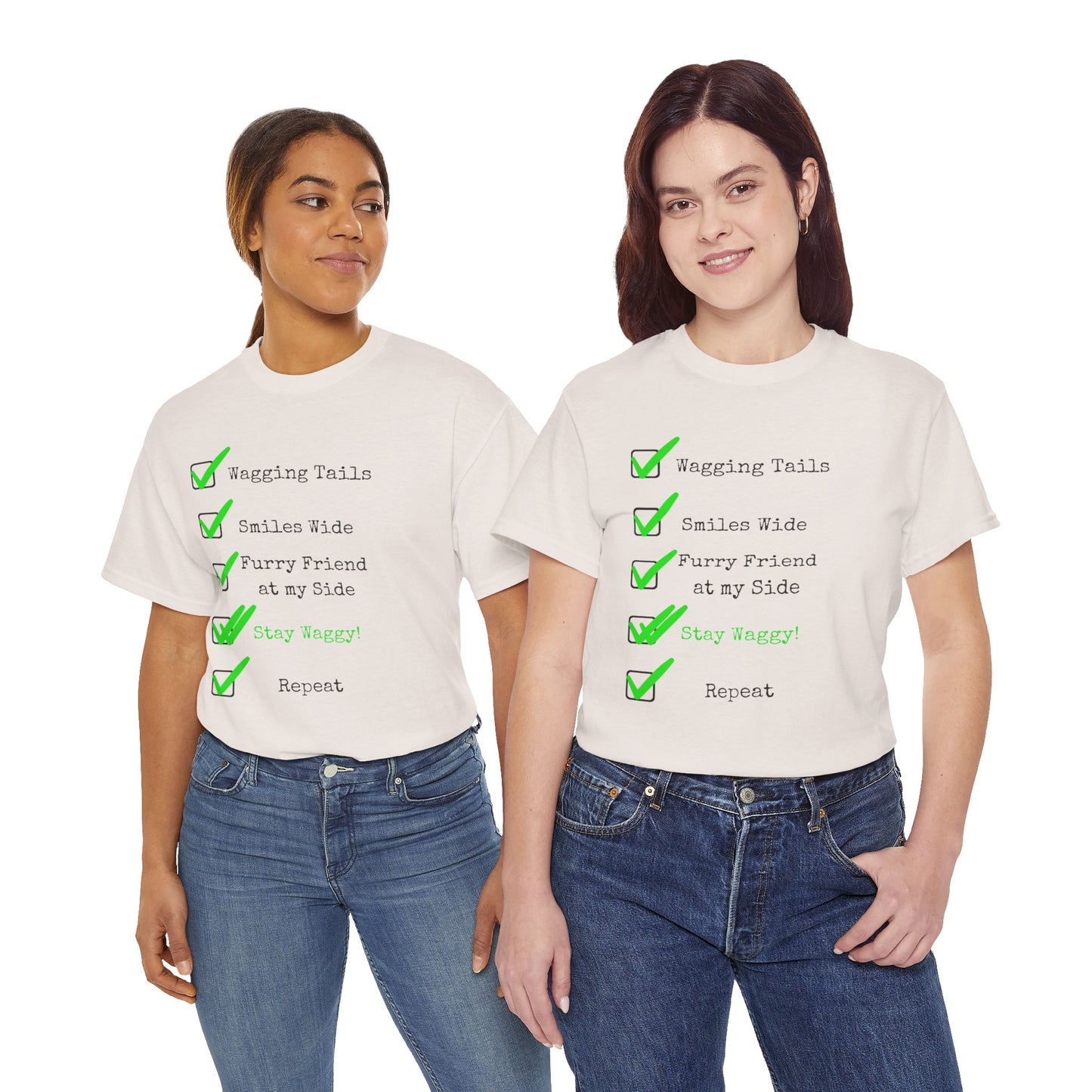 Stay Waggy! Checklist T-Shirt