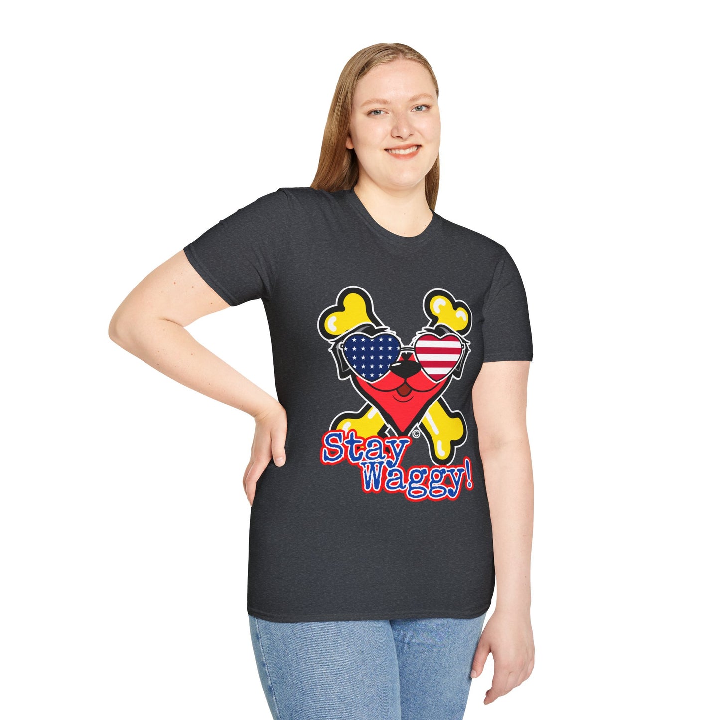 Patriotic Dog Lover Tee - Stay Waggy!