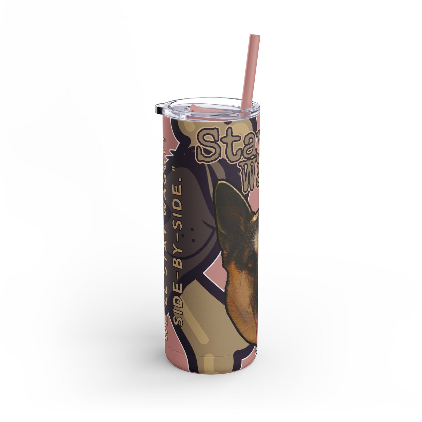 German Shepherd Husky Mix Tumbler- Stay Waggy!