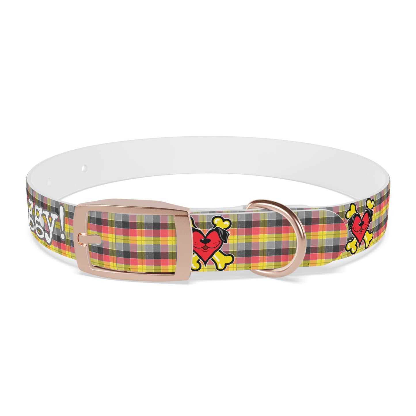 Stay Waggy! Plaid Dog Collar