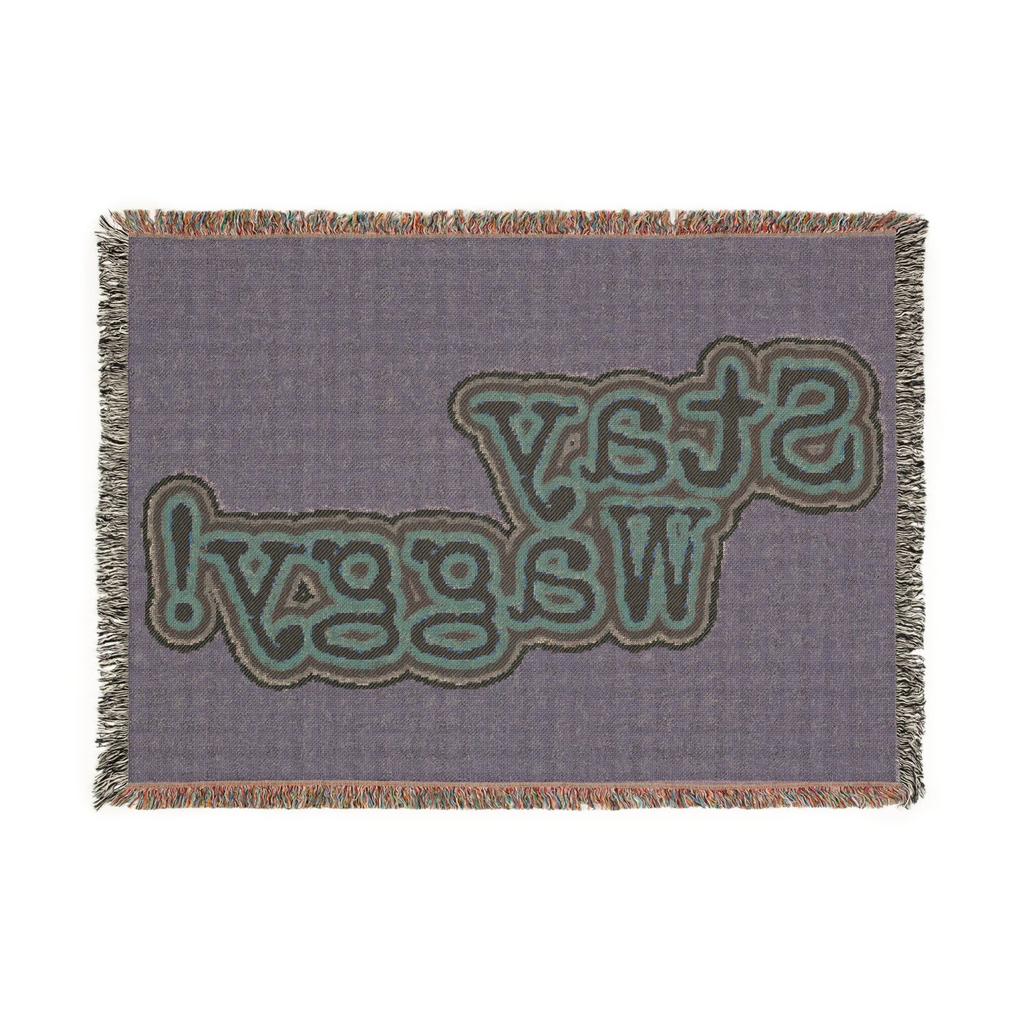 Woven Dog Lover Blanket -Stay Waggy!