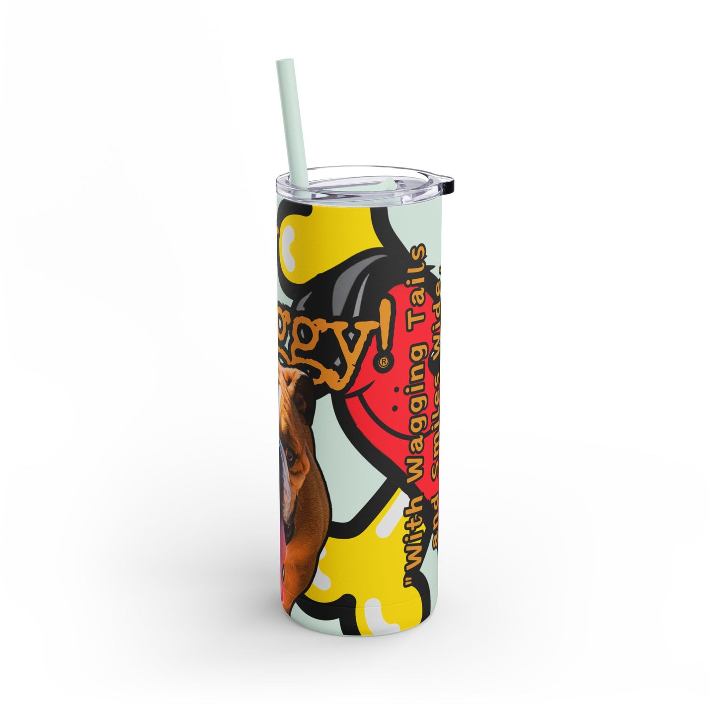 English Bulldog Tumbler/ Mug - Stay Waggy!