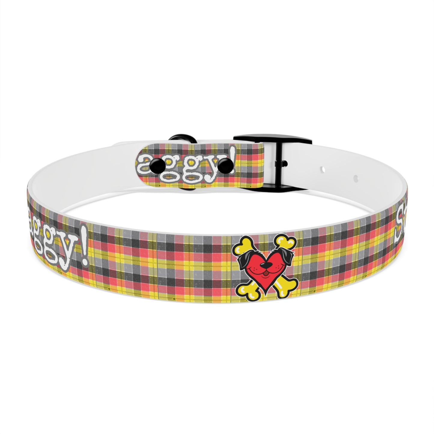 Stay Waggy! Plaid Dog Collar