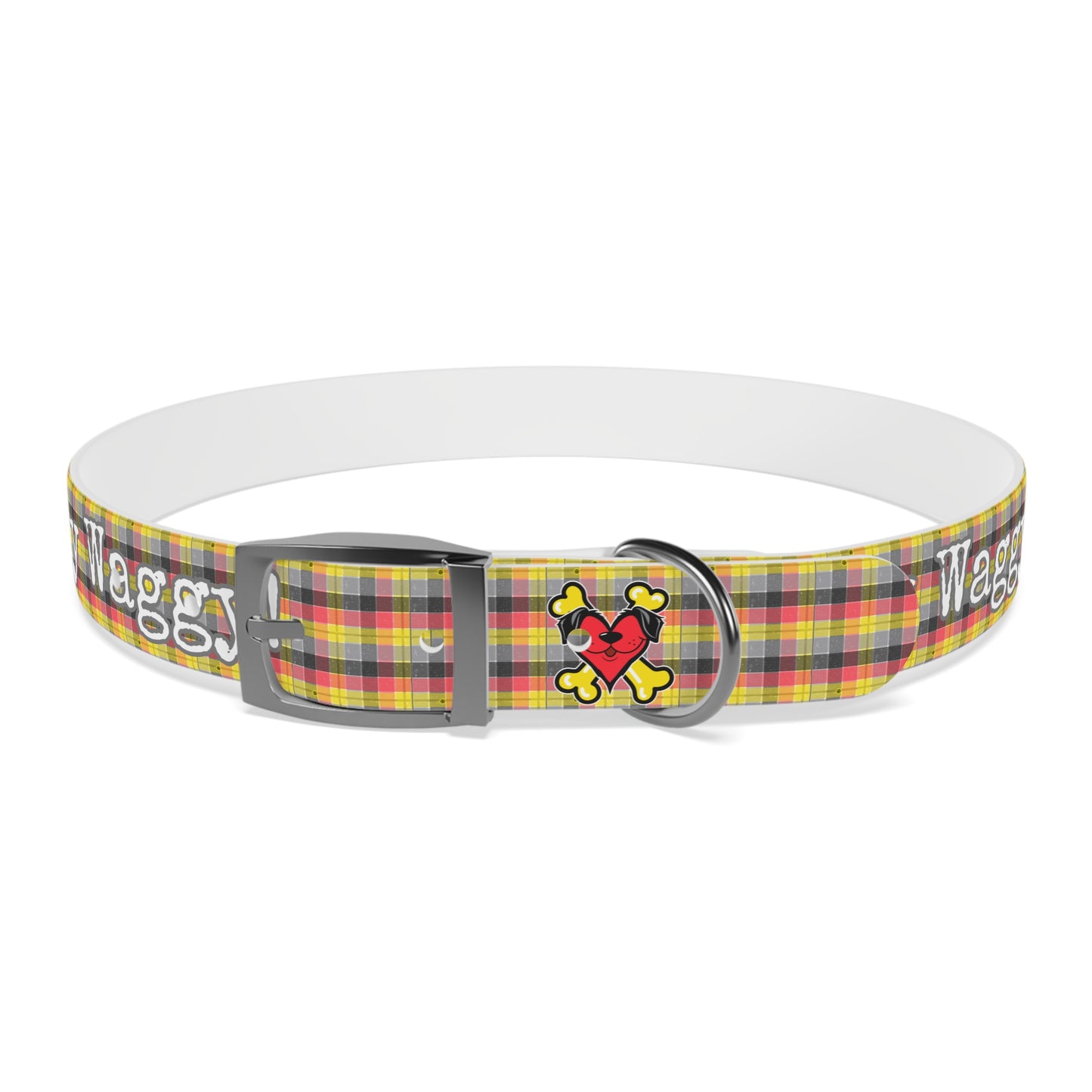 Stay Waggy! Plaid Dog Collar