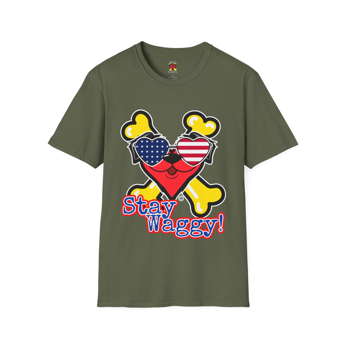 Patriotic Dog Lover Tee - Stay Waggy!
