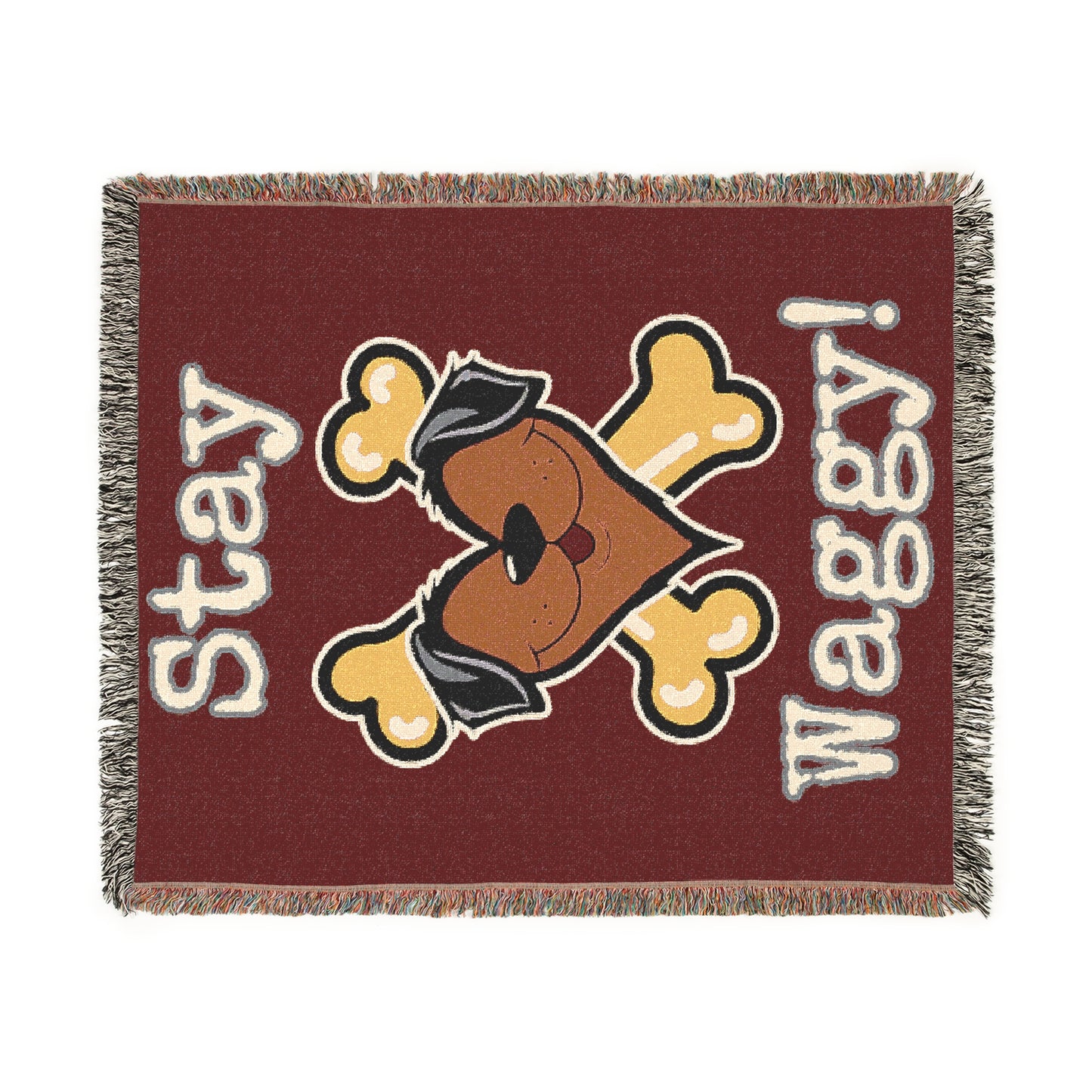 Dog Lover Woven Blanket - Stay Waggy!