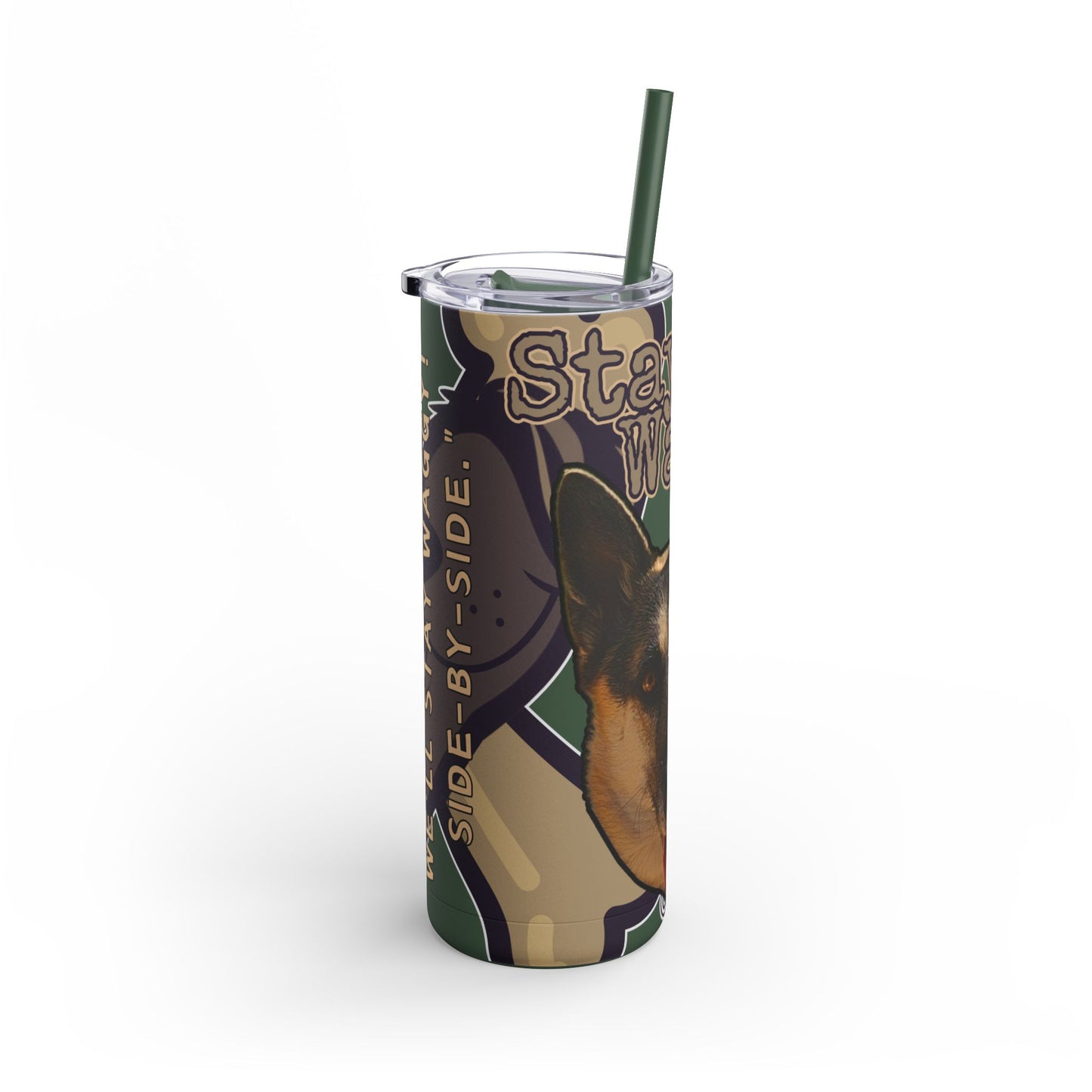 German Shepherd Husky Mix Tumbler- Stay Waggy!