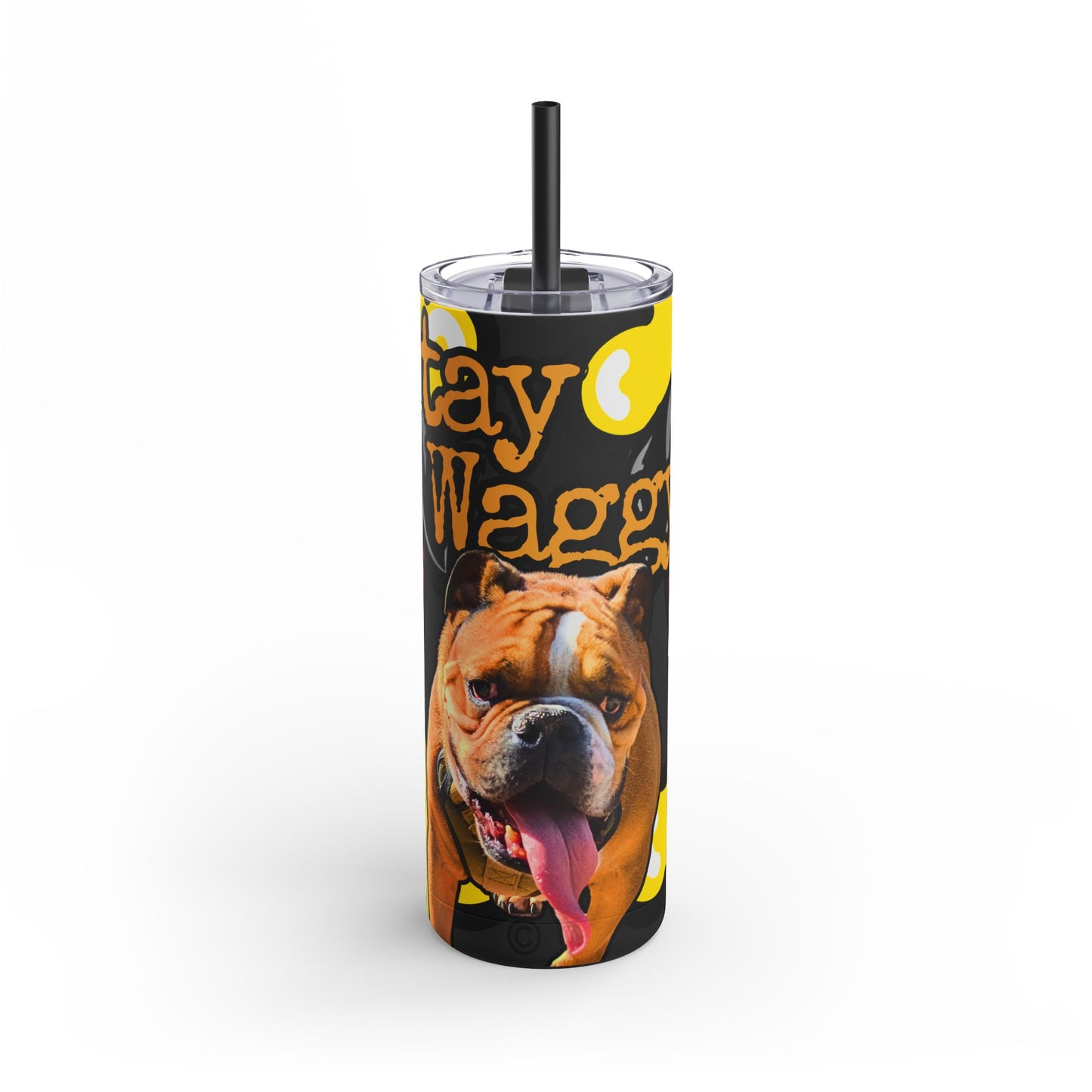 English Bulldog Tumbler/ Mug - Stay Waggy!