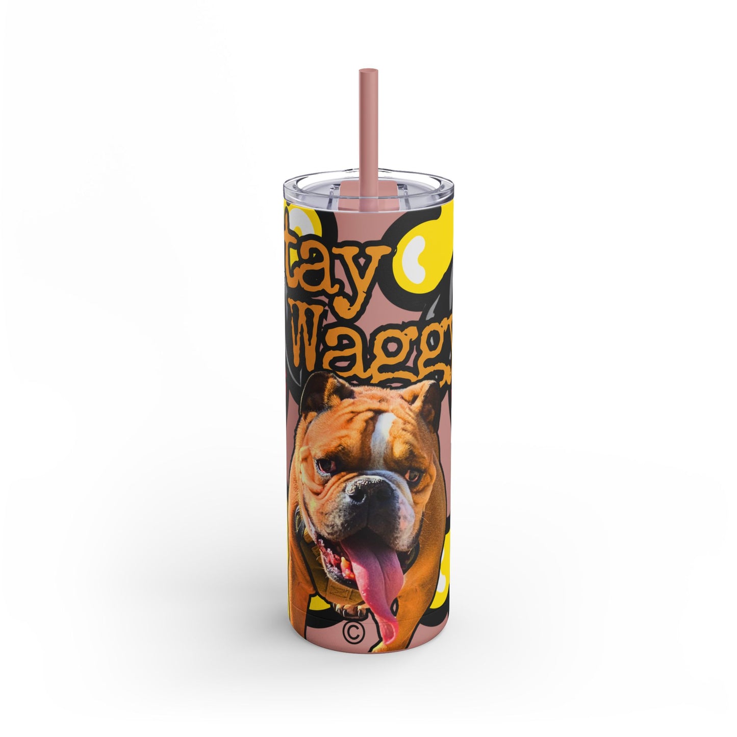 English Bulldog Tumbler/ Mug - Stay Waggy!