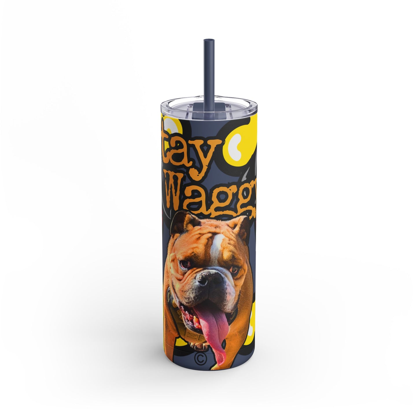 English Bulldog Tumbler/ Mug - Stay Waggy!