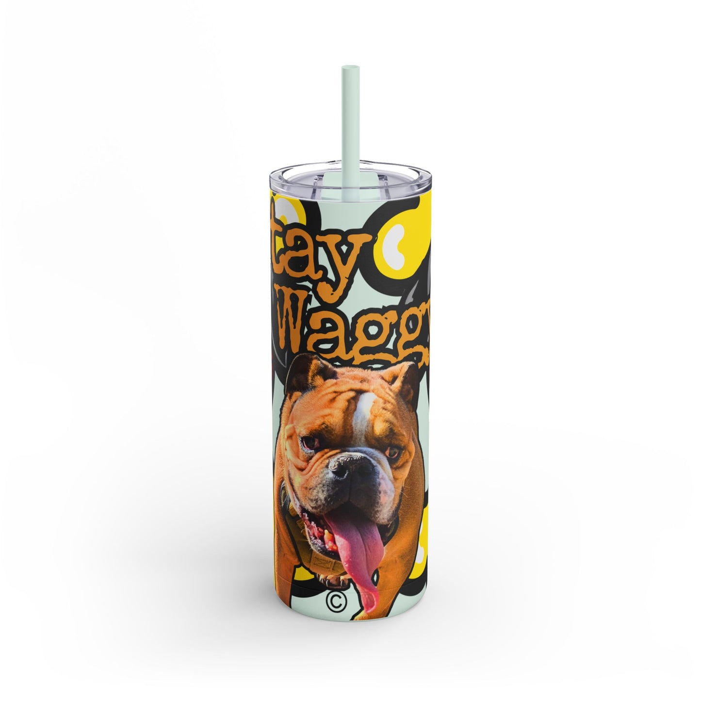 English Bulldog Tumbler/ Mug - Stay Waggy!