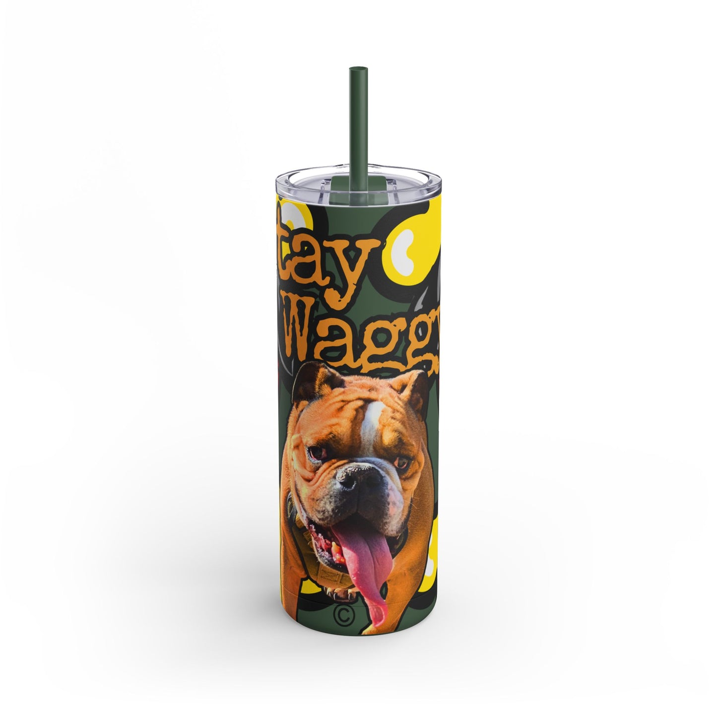 English Bulldog Tumbler/ Mug - Stay Waggy!