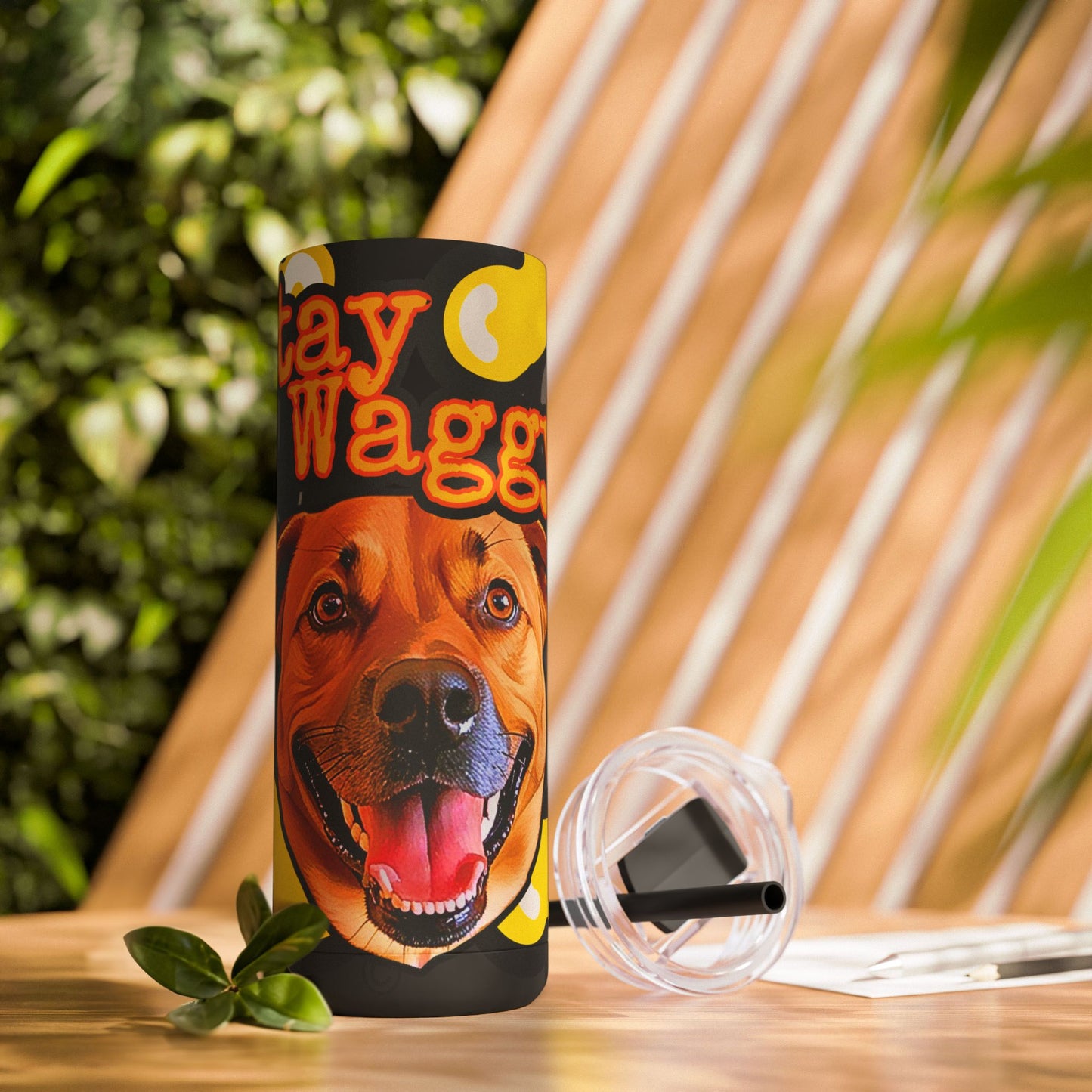 Mastiff Mix Tumbler/Mug - Stay Waggy