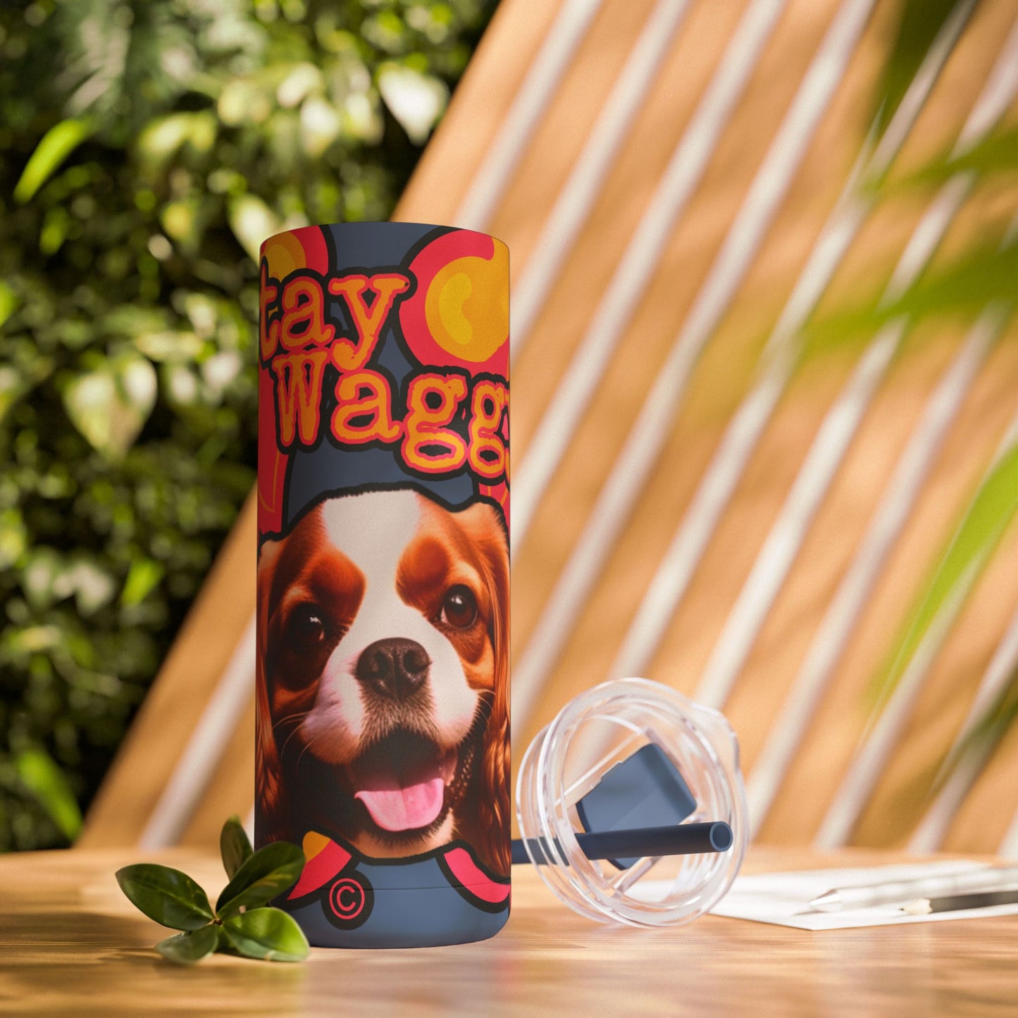 King Charles Spaniel Tumbler/Mug- Stay Waggy!